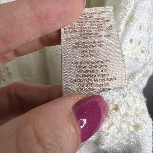 Free People Long Sleeve Eyelet Top with Embroidered Yoke Detail - Picture 4 of 7